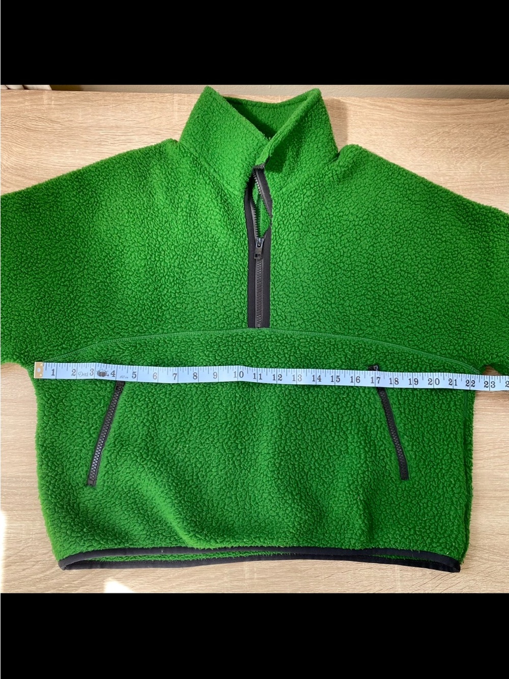 Aritzia TNA Polartec Fleece Mockneck Jacket Green Small - Picture 6 of 9
